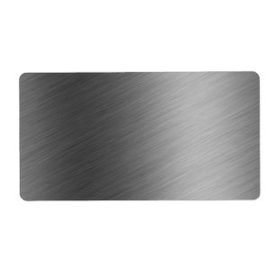 Etiqueta Aparência em alumínio escovado