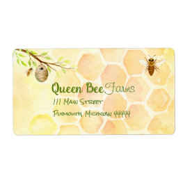 Etiqueta Apiary Honey Shipping Labels