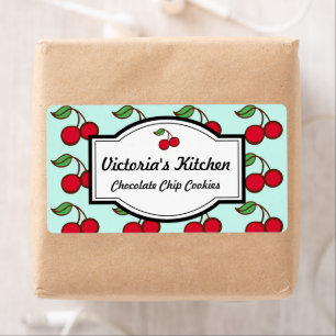 Etiqueta Aqua Big Cherry Personalised Kitchen Labs