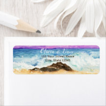 Aquarela Praia Rochosa Retorno Oceano