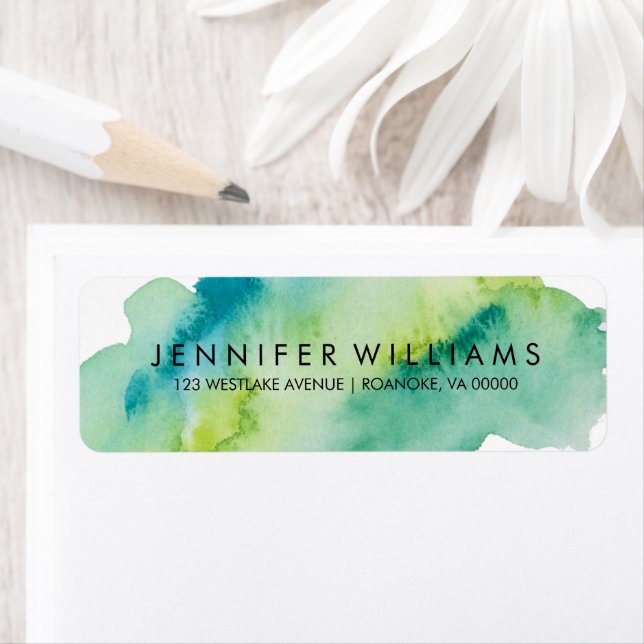 Etiqueta Aquarela Verde (Insitu)