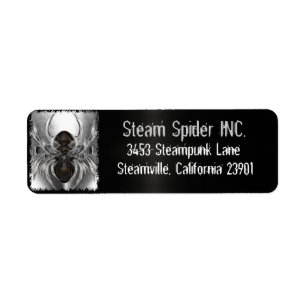 Etiqueta Aranha Steampunk do vapor para pessoal & o negóci