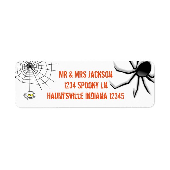Etiqueta Aranhas (Frente)