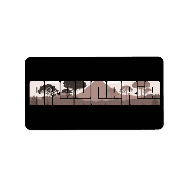 Etiqueta Araucaria Pine Araucaria Paraná Selvagem (Frente)