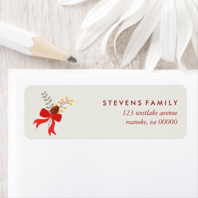 Etiqueta Arcos de Natal Vermelho (Insitu)