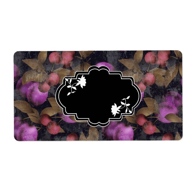 Etiqueta Aromas frutas, de ameixa, de cereja (Frente)