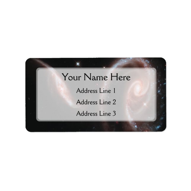 Etiqueta Arp 273 Par Galáxia (Telescópio Hubble) (Frente)