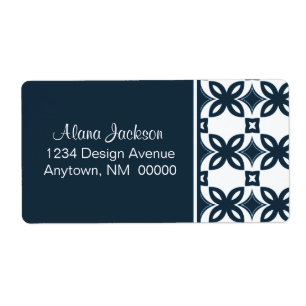 Etiqueta Art Deco Blooms Shipping Labels