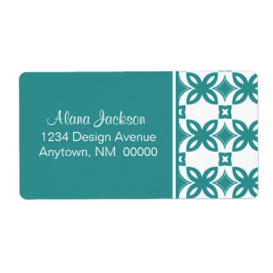 Etiqueta Art Deco Blooms Shipping Labels