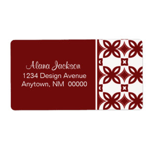 Etiqueta Art Deco Blooms Shipping Labels