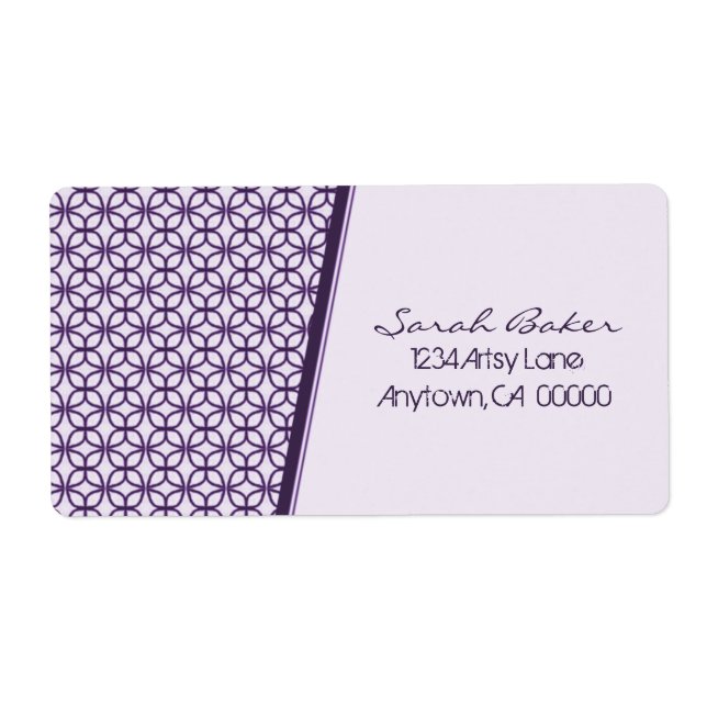 Etiqueta Art Deco Fab Shipping Labels (Frente)