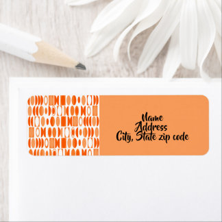 Etiqueta Art Deco Oval