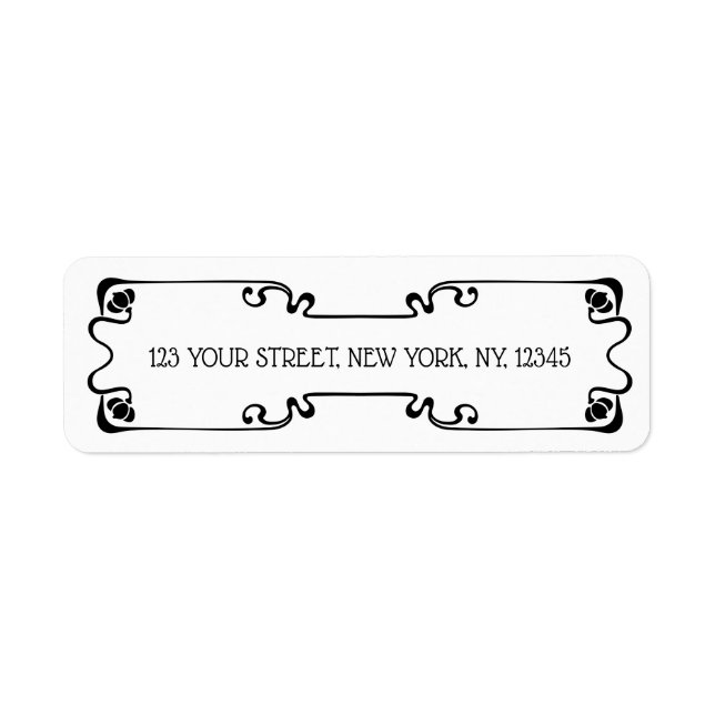 Etiqueta Art Nouveau (Frente)