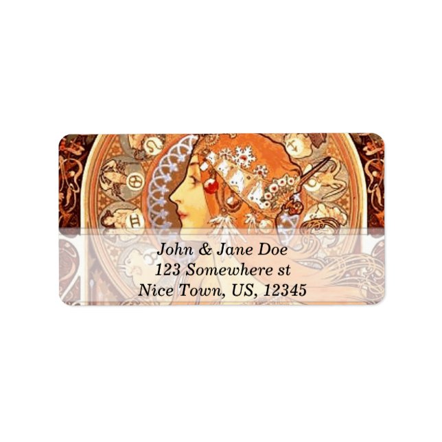 Etiqueta Art Nouveau (Frente)