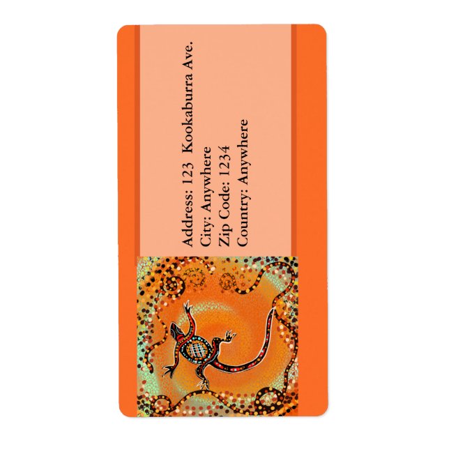 ETIQUETA ARTE AUSTRALIANA (Frente)