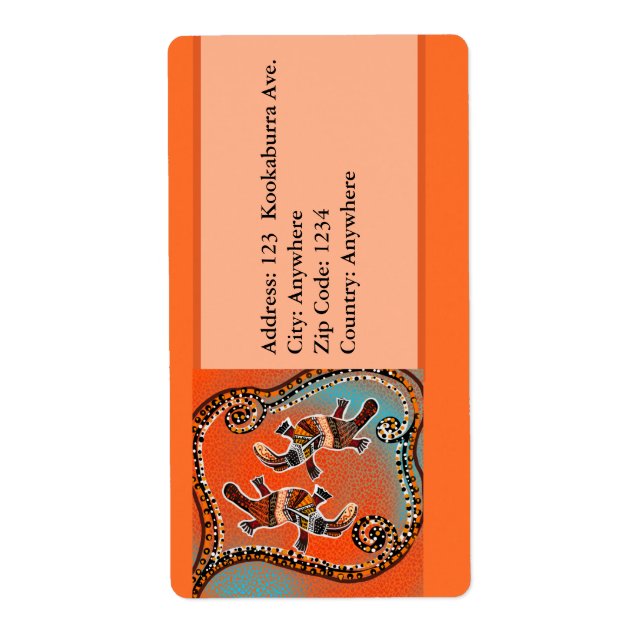 ETIQUETA ARTE AUSTRALIANA (Frente)