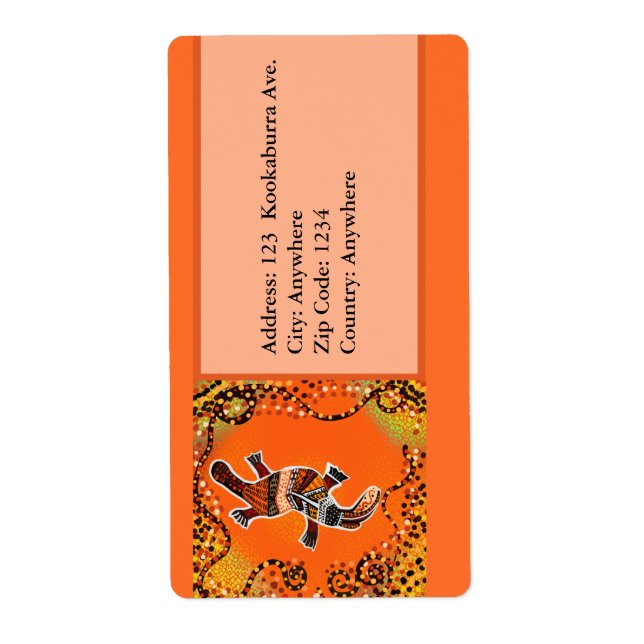 ETIQUETA ARTE AUSTRALIANA (Frente)