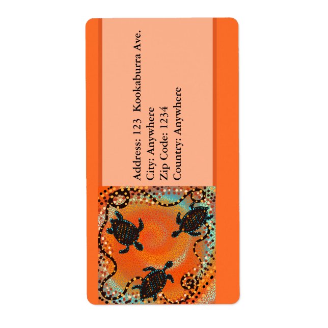 ETIQUETA ARTE AUSTRALIANO                           (Frente)