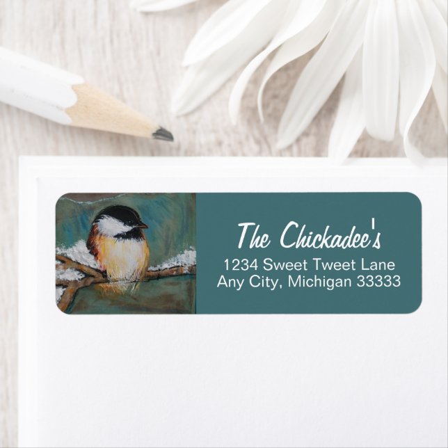 Etiqueta Arte de Charmosa Chickadee (Insitu)