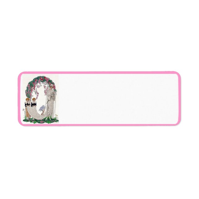 Etiqueta Arte deco noiva (Frente)