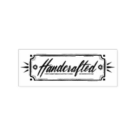 Etiqueta artesanal Carimbo de borracha