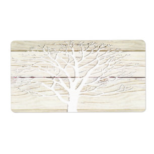 Etiqueta Árvore da madeira lançada costa