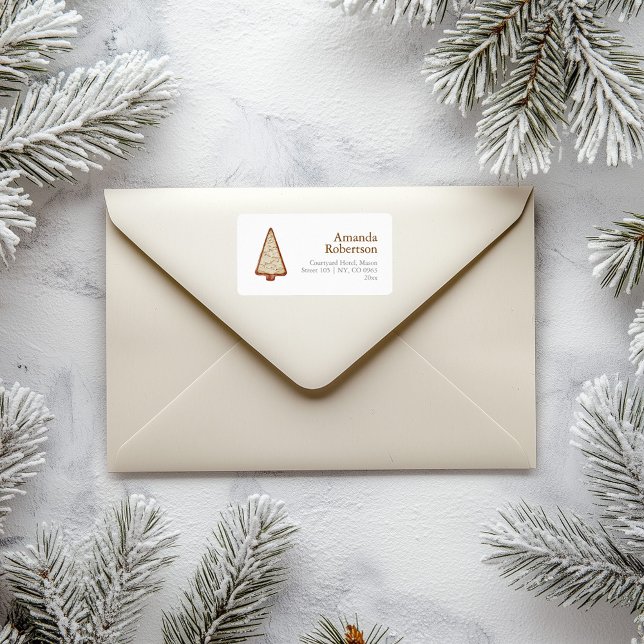 Etiqueta Árvore de Biscoito de Natal (Criador carregado)