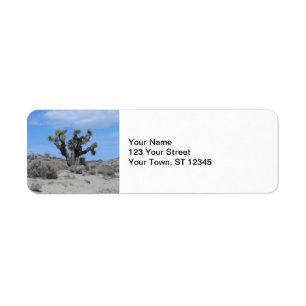 Etiqueta Árvore de Joshua do deserto de Mojave