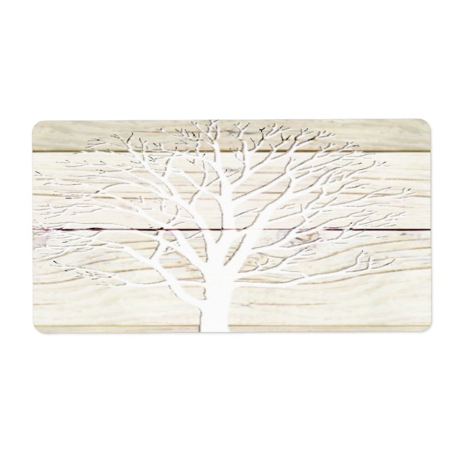 Etiqueta Árvore de madeira (Frente)