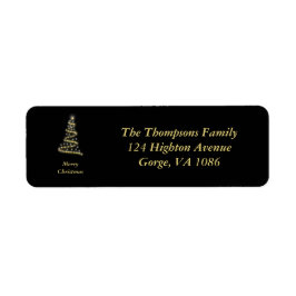 Etiqueta Árvore de Natal brilhante