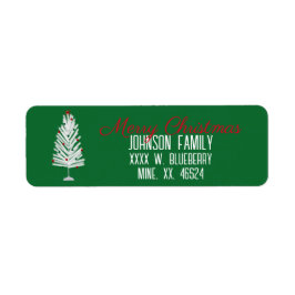 Etiqueta Árvore de Natal de Alumínio Retroativo