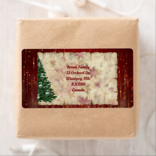 Etiqueta Árvore de Natal e Tema Estrelado