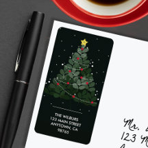 Árvore de Natal Endereço Preto