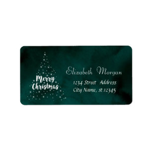 Etiqueta Árvore de Natal,Estrelas,Verde