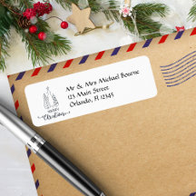 Árvore de Natal Moderna e Minimalista Endereço de