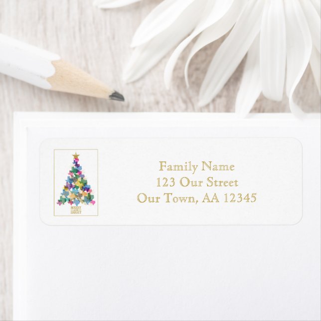 Etiqueta Árvore de Natal Russo do Texas (Insitu)