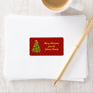 Etiqueta Árvore de Natal verde