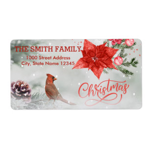 Etiqueta Árvore de Natal Vintage Branco com Purpurina Festa