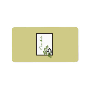 Etiqueta Árvore japonesa de Bonsai verde de 1,25" x 2,75" d