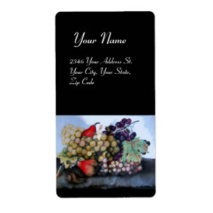 ETIQUETA AS FRUTAS 1 DA ESTAÇÃO - UVAS E PERAS