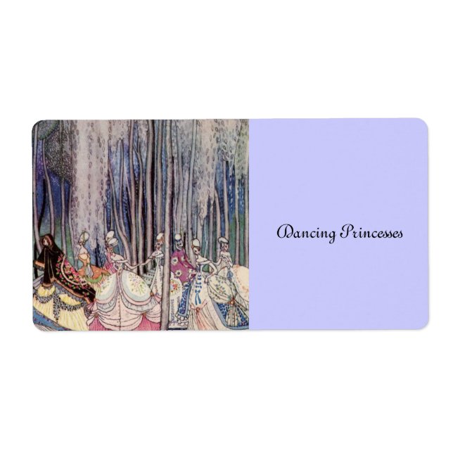 Etiqueta As princesas dançantes (Frente)
