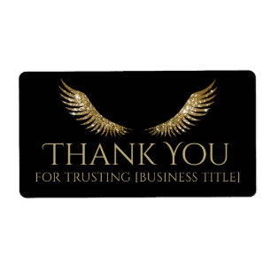 Etiqueta Asas de Ouro Branco Black Label