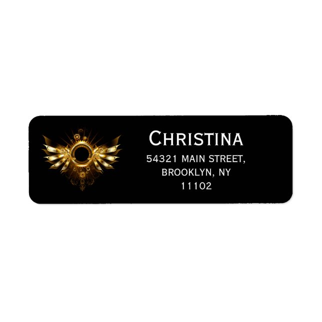 Etiqueta Asas de vapor (Frente)