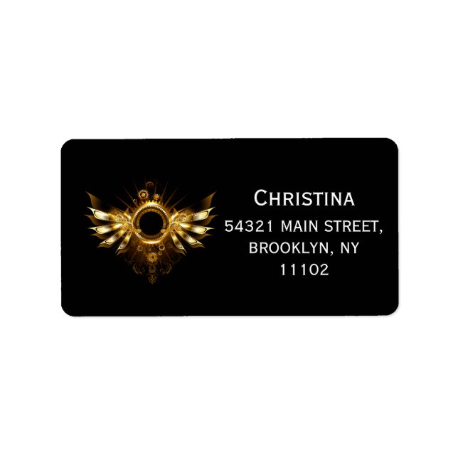 Etiqueta Asas de vapor (Frente)