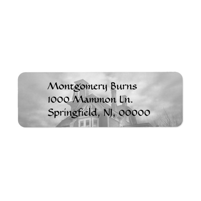 Etiqueta Assombrado - Flemington, NJ - Cidade Spooky (Frente)