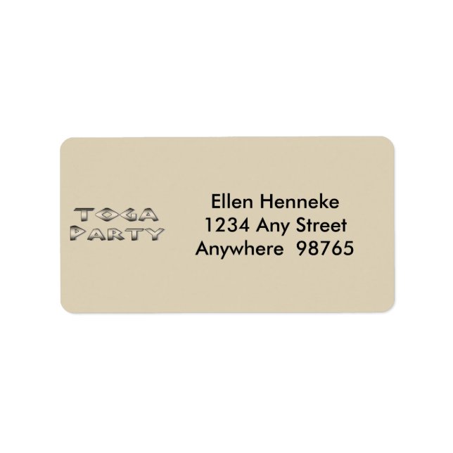 Etiqueta Athena no Parténon (Frente)