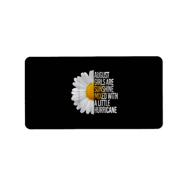 Etiqueta August Birthday Womens Gift Funny Quote Gift (Frente)