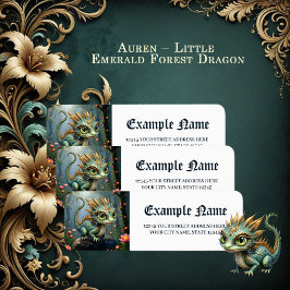 Etiqueta Auren – Pequeno Dragão da Floresta Esmeralda