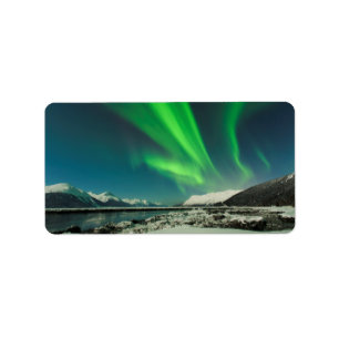 Etiqueta Aurora do braço de Turnagain
