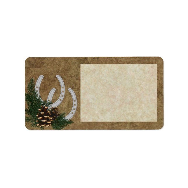 Etiqueta Autocolantes de endereços ocidentais personalizáve (Frente)